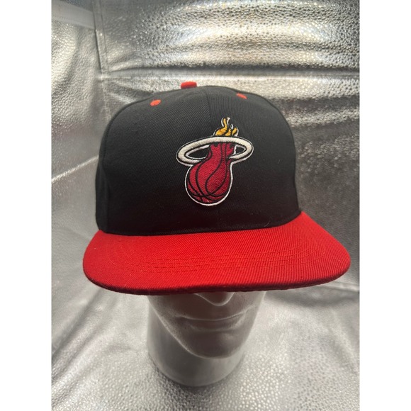 Other - Miami‎ Heat Snapback Hat NBA Basketball Cap Black Red Flat Brim Adjustable Mens
